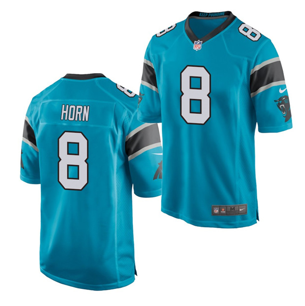 Men's Carolina Panthers #8 Jaycee Horn Blue Vapor Untouchable Limited Stitched Jersey Men's Carolina Panthers #8 Jaycee Horn Blue Vapor Untouchable Limited Stitched Jersey